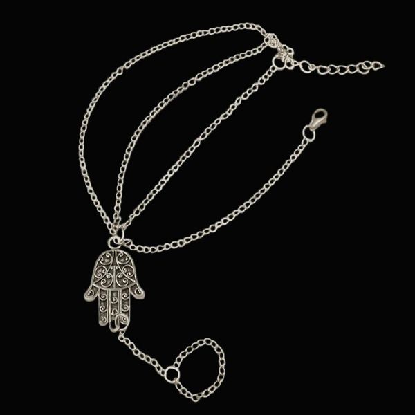 minimalsm silver color chain hand of fatima charm bracelets for lady women's cute romantic jewelry, Golden;silver
minimalsm silver color chain hand of fatima charm bracelets for lady women's cute romantic jewelry, Golden;silver