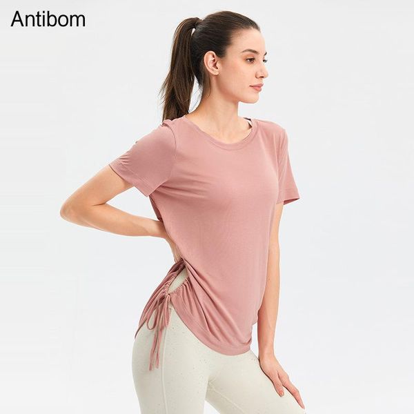 yoga outfit antibom t-shirts woman loose shorts sleeve sports breathable fitness gym running training o-neck drawstring clothing
yoga outfit antibom t-shirts woman loose shorts sleeve sports breathable fitness gym running training o-neck drawstring clothing