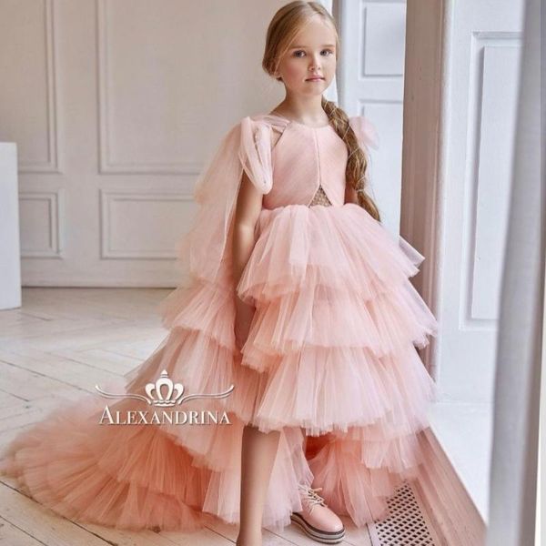 girl's dresses tiered skirts princess flower girl high low sweep train girls birthday party dress christmas first communion gowns, Red;yellow
girl's dresses tiered skirts princess flower girl high low sweep train girls birthday party dress christmas first communion gowns, Red;yellow