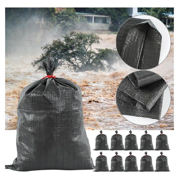 storage bags 10pcs sandbags garbage bag pp uv protection flood water barrier black woven portable foldable anti ageing for flooding
storage bags 10pcs sandbags garbage bag pp uv protection flood water barrier black woven portable foldable anti ageing for flooding