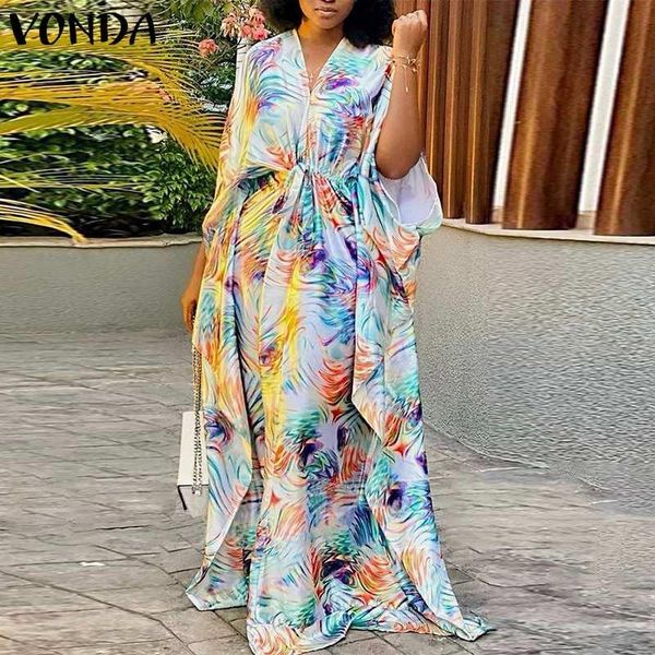 casual dresses vonda bohemian dress 2021 autumn women beach party vintage printed elegant 3/4 sleeve loose long maxi sundress robe, Black;gray
casual dresses vonda bohemian dress 2021 autumn women beach party vintage printed elegant 3/4 sleeve loose long maxi sundress robe, Black;gray