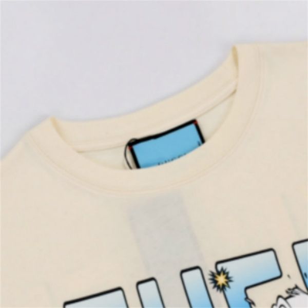 108911 new summer products fashion classic brand design cartoon printing casual versatile round neck cotton t-shirt 210322, White
108911 new summer products fashion classic brand design cartoon printing casual versatile round neck cotton t-shirt 210322, White