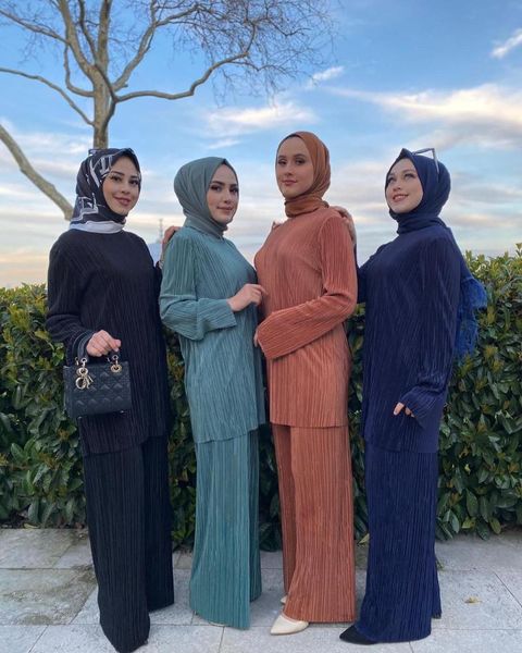 ethnic clothing eid mubarak abaya dubai 2 piece muslim sets pleated hijab dress abayas for women turkish and pants islam musulman ensemb, Red
ethnic clothing eid mubarak abaya dubai 2 piece muslim sets pleated hijab dress abayas for women turkish and pants islam musulman ensemb, Red