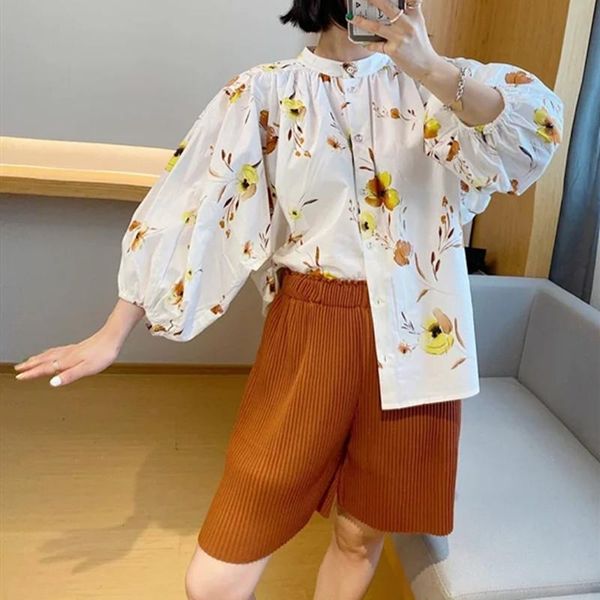 women's blouses & shirts floral print loose blouse stand collar lantern sleeve vintage cotton lady shirt and 2021 sping summer, White
women's blouses & shirts floral print loose blouse stand collar lantern sleeve vintage cotton lady shirt and 2021 sping summer, White