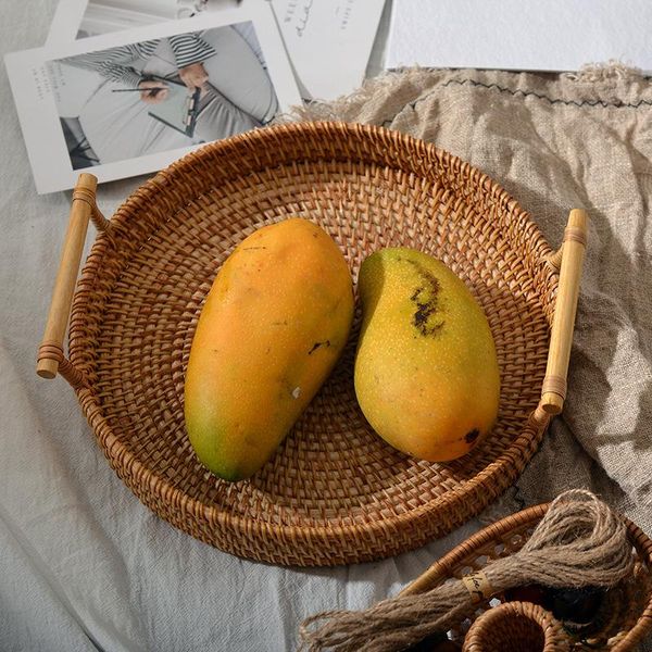 storage baskets round rattan handwoven basket serving tray food with handles woven bag for breakfast drink snack coffee tea
storage baskets round rattan handwoven basket serving tray food with handles woven bag for breakfast drink snack coffee tea
