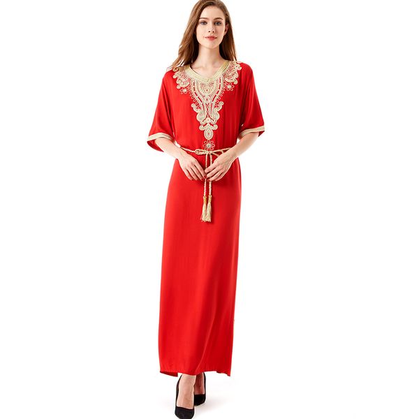 eid abaya dubai turkey pakistani muslim fashion dress islam clothing long dresses abayas for women robe longue femme vestidos, Red
eid abaya dubai turkey pakistani muslim fashion dress islam clothing long dresses abayas for women robe longue femme vestidos, Red