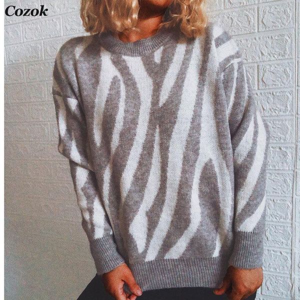 women's sweaters 2021 autumn women knitted basic sweater o neck elegant striped print pullovers long sleeve loose streetwear lady pull, White;black
women's sweaters 2021 autumn women knitted basic sweater o neck elegant striped print pullovers long sleeve loose streetwear lady pull, White;black