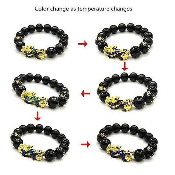 charm bracelets men bracelet handmake carved bead with color change pixiu attract wealth, Golden;silver
charm bracelets men bracelet handmake carved bead with color change pixiu attract wealth, Golden;silver
