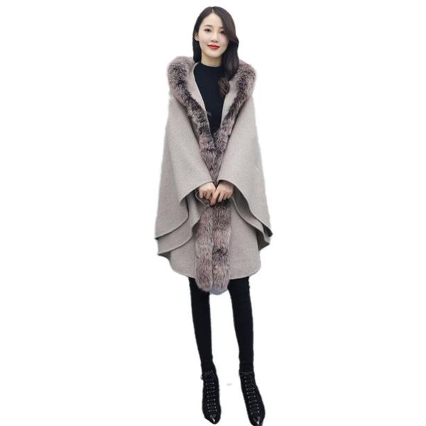 women's wool & blends 2021 women cloak woolen coat female autumn winter double-sided shawl overcoat mid-length keep warm jackets plus s, Black
women's wool & blends 2021 women cloak woolen coat female autumn winter double-sided shawl overcoat mid-length keep warm jackets plus s, Black