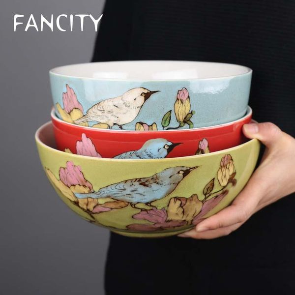 bowls fancity retro ceramic underglaze color hand-painted large soup bowl household 9-inch thickened anti-scalding pic
bowls fancity retro ceramic underglaze color hand-painted large soup bowl household 9-inch thickened anti-scalding pic
