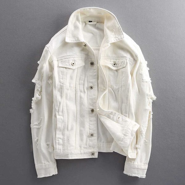 men's jackets korean style fashion slim fit ripped denim men designer cotton coat streetwear hip hop chaqueta homme n1fa 8zjo, Black;brown
men's jackets korean style fashion slim fit ripped denim men designer cotton coat streetwear hip hop chaqueta homme n1fa 8zjo, Black;brown