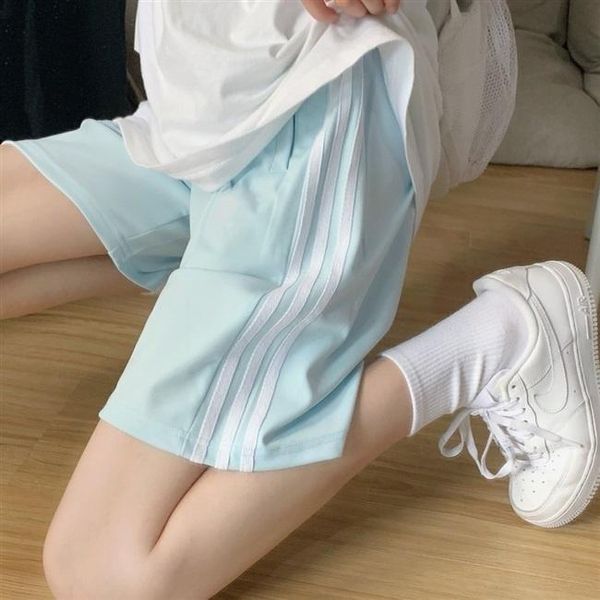 women's shorts pants five-point sweatpants women's summer casual sports contrast color woven belt all-matching straight, White;black
women's shorts pants five-point sweatpants women's summer casual sports contrast color woven belt all-matching straight, White;black
