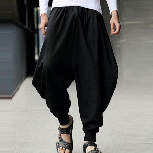 men's pants high waist men baggy cotton harem plus size japanese style vintage casual mens trousers long pant hip hop streetwear, Black
men's pants high waist men baggy cotton harem plus size japanese style vintage casual mens trousers long pant hip hop streetwear, Black