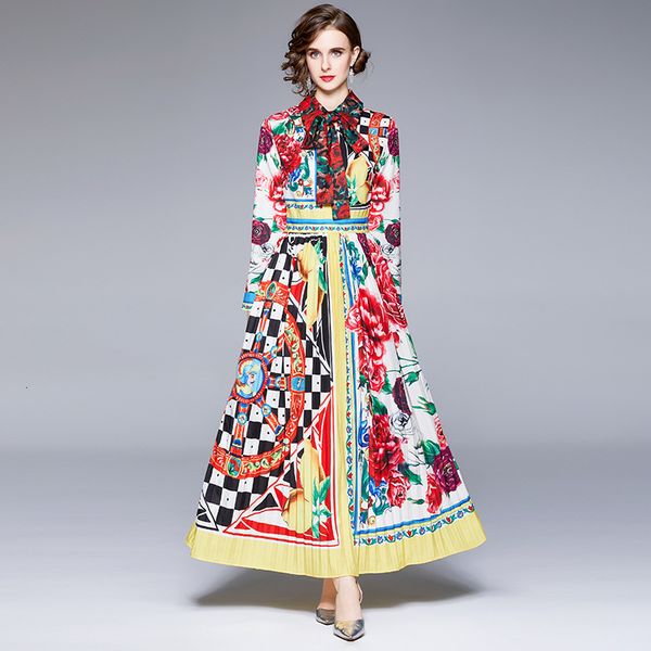 court style large swing long skirt lapel sleeve shirt pleated printed fashion dress, Black;gray
court style large swing long skirt lapel sleeve shirt pleated printed fashion dress, Black;gray