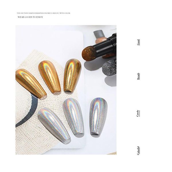 nail glitter mifanxi powder cushion pen golden silver mirror art muticolor chrome decorations, Silver;gold
nail glitter mifanxi powder cushion pen golden silver mirror art muticolor chrome decorations, Silver;gold