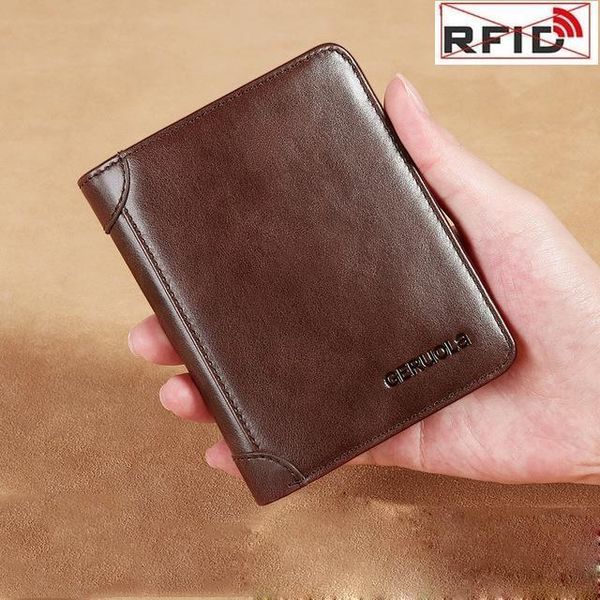 male purse money bag genuine leather wallet vertical short anti theft rfid blocking 3 fold credit card holder men, Red;black
male purse money bag genuine leather wallet vertical short anti theft rfid blocking 3 fold credit card holder men, Red;black