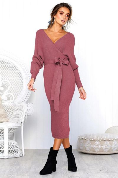 casual dresses spring/summer v-neck belt long sleeve women's dress solid mid-calf for women vestido feminino donsignet, Black;gray
casual dresses spring/summer v-neck belt long sleeve women's dress solid mid-calf for women vestido feminino donsignet, Black;gray