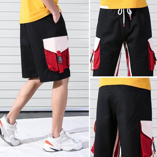 men side stripe buckle zipper pocket cargo baggy shorts tactical homme sport cotton sweatpants summer plus size men's, White;black
men side stripe buckle zipper pocket cargo baggy shorts tactical homme sport cotton sweatpants summer plus size men's, White;black