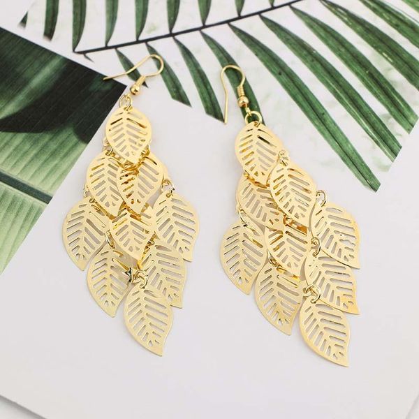 retro hollow leaf long tassels drop earrings for women fashion gold silver metal leaves dangle earring boucle d'oreille & chandelier
retro hollow leaf long tassels drop earrings for women fashion gold silver metal leaves dangle earring boucle d'oreille & chandelier