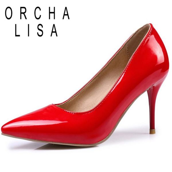 dress shoes orcha lisa 10cm shallow thin high heels pumps party office lady pointed toe summer women stilettos mujer c1875, Black
dress shoes orcha lisa 10cm shallow thin high heels pumps party office lady pointed toe summer women stilettos mujer c1875, Black