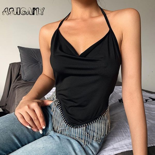 women's tanks & camis ashgaily cropped camisole tassel backless crop women tank 2021 slim basic feminino ladies shirt vest, White
women's tanks & camis ashgaily cropped camisole tassel backless crop women tank 2021 slim basic feminino ladies shirt vest, White