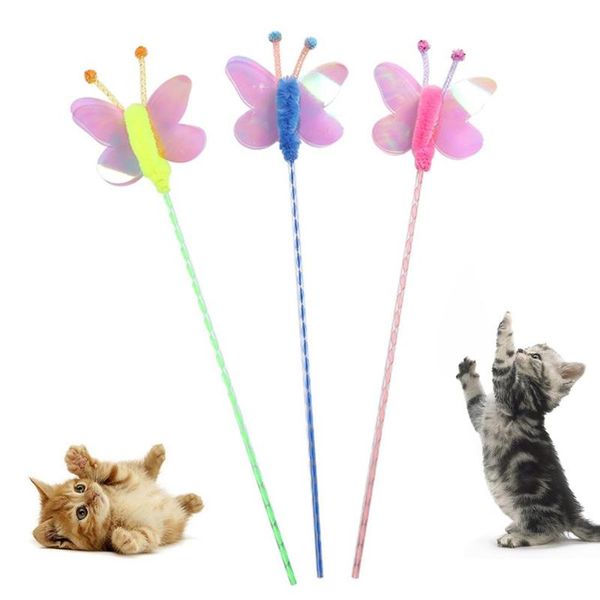 cat toys pet kitten sequin butterfly teaser playing stick rod wand interactive toy 2021
cat toys pet kitten sequin butterfly teaser playing stick rod wand interactive toy 2021