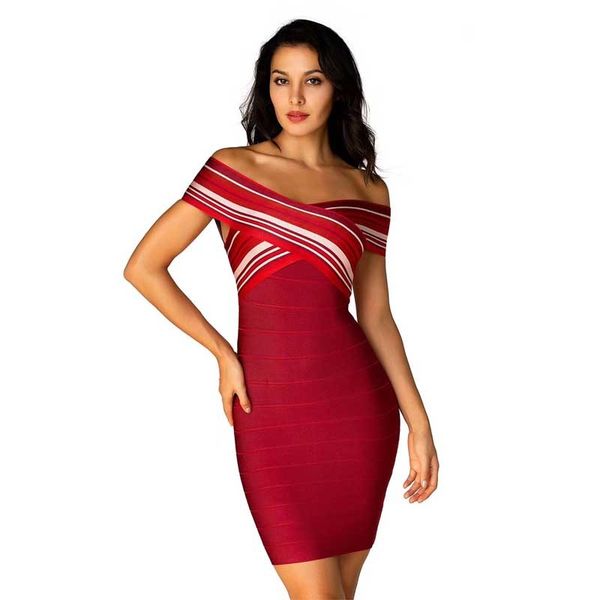attacked from woman in the red barra neck elegant and cocktail party bandage dress, Black;gray
attacked from woman in the red barra neck elegant and cocktail party bandage dress, Black;gray