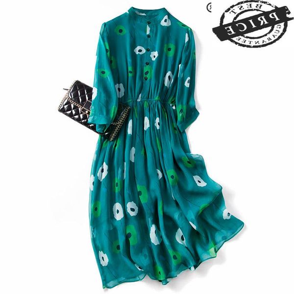 casual dresses silk dress real women vintage long summer beach party elegant ladies spring print vestidos verano a5010, Black;gray
casual dresses silk dress real women vintage long summer beach party elegant ladies spring print vestidos verano a5010, Black;gray