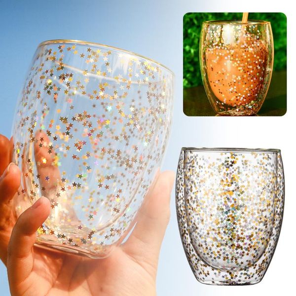 transparent glass coffee cup double bottom heat-resistant creative sky star sequins whiskey beer milk mug wine glasses
transparent glass coffee cup double bottom heat-resistant creative sky star sequins whiskey beer milk mug wine glasses