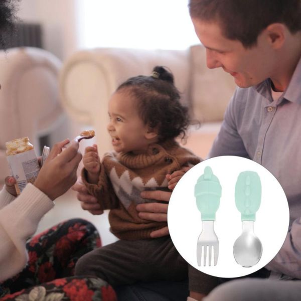 cups, dishes & utensils 1set useful baby feeding fork stainless steel spoon infant training tableware
cups, dishes & utensils 1set useful baby feeding fork stainless steel spoon infant training tableware