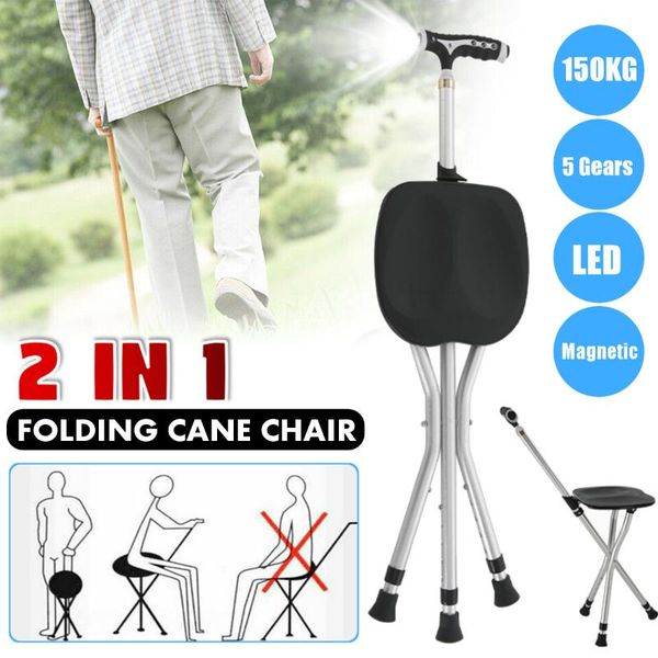 outdoor aluminum folding cane stool adjustment height multi-function led magnetic therapy chair elderly portable trekking poles
outdoor aluminum folding cane stool adjustment height multi-function led magnetic therapy chair elderly portable trekking poles