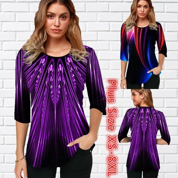women's t-shirt womens blouse femme summer casual printed round neck half sleeve t shirt plus size xs-8xl, White
women's t-shirt womens blouse femme summer casual printed round neck half sleeve t shirt plus size xs-8xl, White
