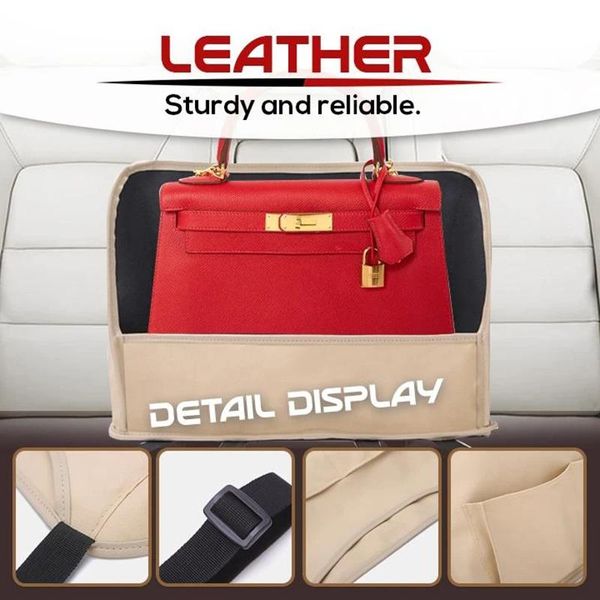 storage bags high upgraded leather car net pocket handbag holder multifunction hanging bag uej
storage bags high upgraded leather car net pocket handbag holder multifunction hanging bag uej