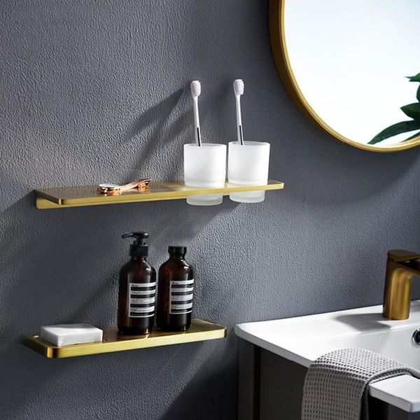 bathroom shelves 1pcs solid zinc alloy shelf storage shampoo holder soap dish brushed gold cup organizer wall door hanger
bathroom shelves 1pcs solid zinc alloy shelf storage shampoo holder soap dish brushed gold cup organizer wall door hanger