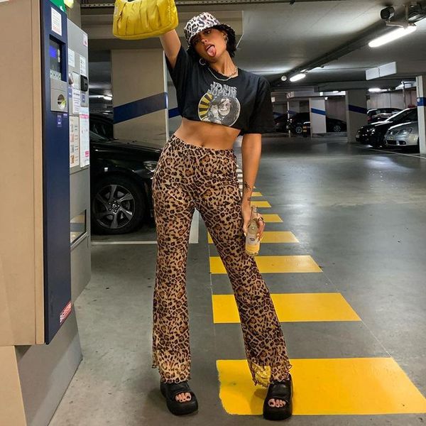 women's pants & capris women high waist leopard flare vintage fashion slim fit mesh bell-bottoms trousers y2k streetwear 2021 female bo, Black;white
women's pants & capris women high waist leopard flare vintage fashion slim fit mesh bell-bottoms trousers y2k streetwear 2021 female bo, Black;white