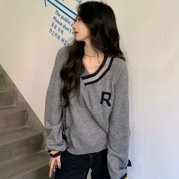 2021 autumn winter korean style v neck warm sweaters korean style patchwork striped knitted sweater and pullover womens (c9886), White;black
2021 autumn winter korean style v neck warm sweaters korean style patchwork striped knitted sweater and pullover womens (c9886), White;black
