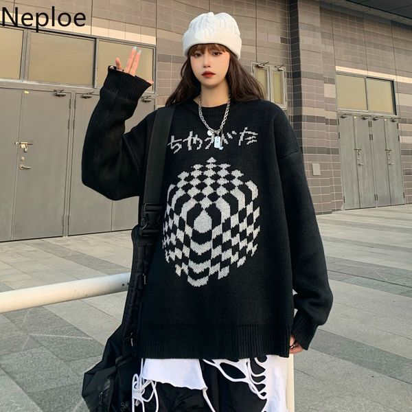 neploe harajuku japanese sweaters for women oversized outwear thicked knitted pullovers bf streetwear korean jumper coat 4g726 210422, White;black
neploe harajuku japanese sweaters for women oversized outwear thicked knitted pullovers bf streetwear korean jumper coat 4g726 210422, White;black