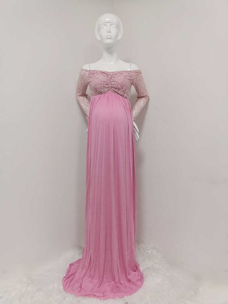 slash neck lace joint jersey baby shower dress maternity p shooting maxi gown pregnancy pgraphy cotton dress stetchy y0924, White
slash neck lace joint jersey baby shower dress maternity p shooting maxi gown pregnancy pgraphy cotton dress stetchy y0924, White