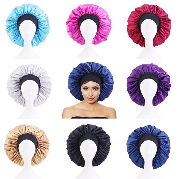 beanie/skull caps wide edge elasticity hairdressing cap solid color night for women's western style multifunctional satin round, Blue;gray
beanie/skull caps wide edge elasticity hairdressing cap solid color night for women's western style multifunctional satin round, Blue;gray