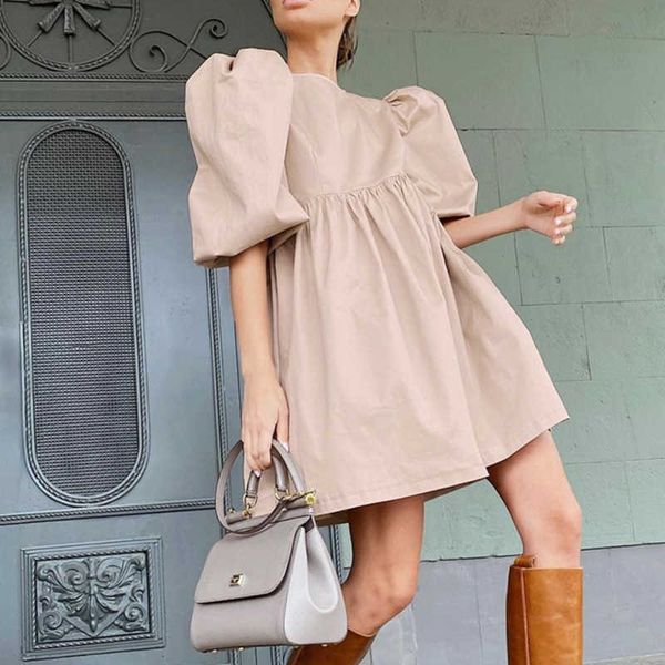fabpop o neck casual women dress lantern short sleeve solid mini dress ladies elegant a line summer dresses cotton ga027 210709, Black;gray
fabpop o neck casual women dress lantern short sleeve solid mini dress ladies elegant a line summer dresses cotton ga027 210709, Black;gray