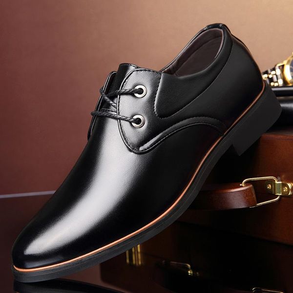 fashion men dress shoes formal business work soft patent leather round toe for man male men's oxford flats lace-up, Black
fashion men dress shoes formal business work soft patent leather round toe for man male men's oxford flats lace-up, Black