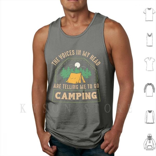 the voices in my head are telling me to go camping tank vest 100% cotton camp gifts, White;black
the voices in my head are telling me to go camping tank vest 100% cotton camp gifts, White;black