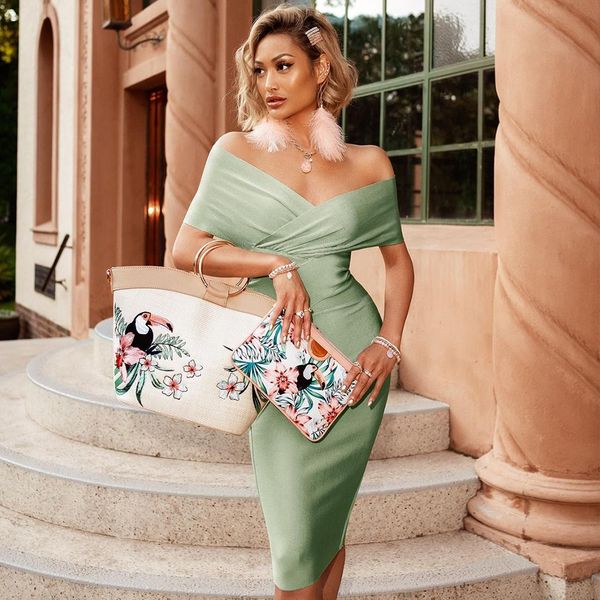 2021adyce new summer off shoulder bandage dress women 2021 short sleeve midi bodycon club celebrity evening runway party dress, Black;gray
2021adyce new summer off shoulder bandage dress women 2021 short sleeve midi bodycon club celebrity evening runway party dress, Black;gray