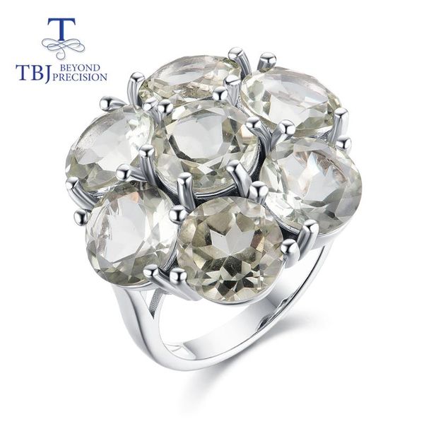 cluster rings tbj,natural gemstone green amethyst ring prasiolite 925 sterling silver fine jewelry for women daily or party wear, Golden;silver
cluster rings tbj,natural gemstone green amethyst ring prasiolite 925 sterling silver fine jewelry for women daily or party wear, Golden;silver