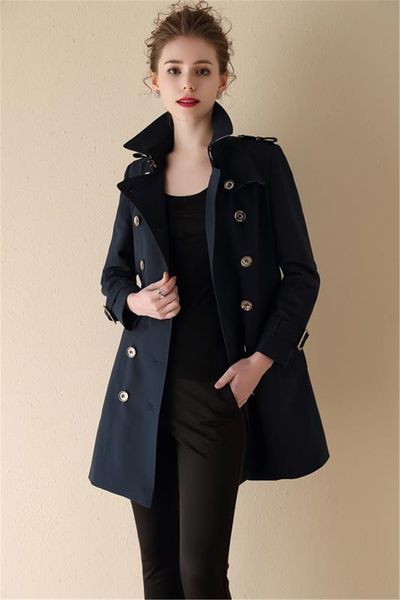 women's trench coats long classic windbreaker waterproof british high-end english style autumn winter gabadian solid color size coat a9, Tan;black
women's trench coats long classic windbreaker waterproof british high-end english style autumn winter gabadian solid color size coat a9, Tan;black