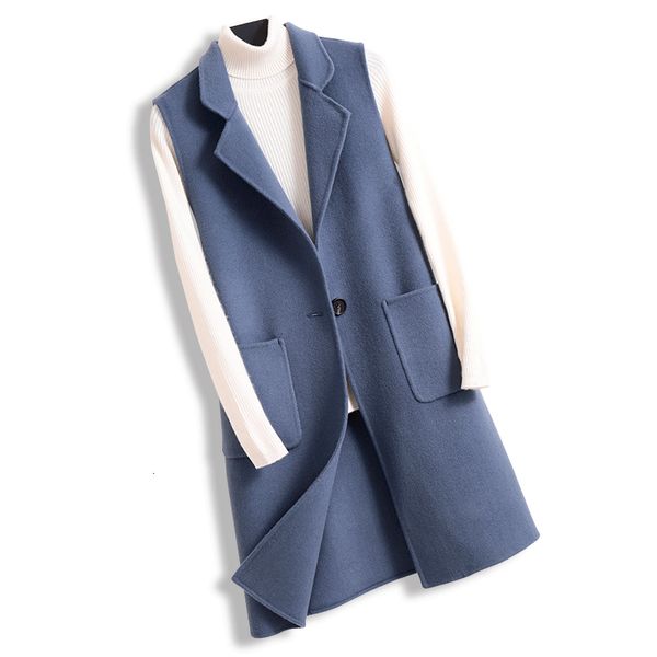 jacket autumn winter red long coat female handmade double-faced wool waistcoat vest women solid color sleeveless jacket, Black;brown
jacket autumn winter red long coat female handmade double-faced wool waistcoat vest women solid color sleeveless jacket, Black;brown