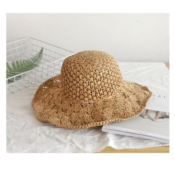 wide brim hats the latest fashion sun girls folding handmade hat summer ladies beach, Blue;gray
wide brim hats the latest fashion sun girls folding handmade hat summer ladies beach, Blue;gray
