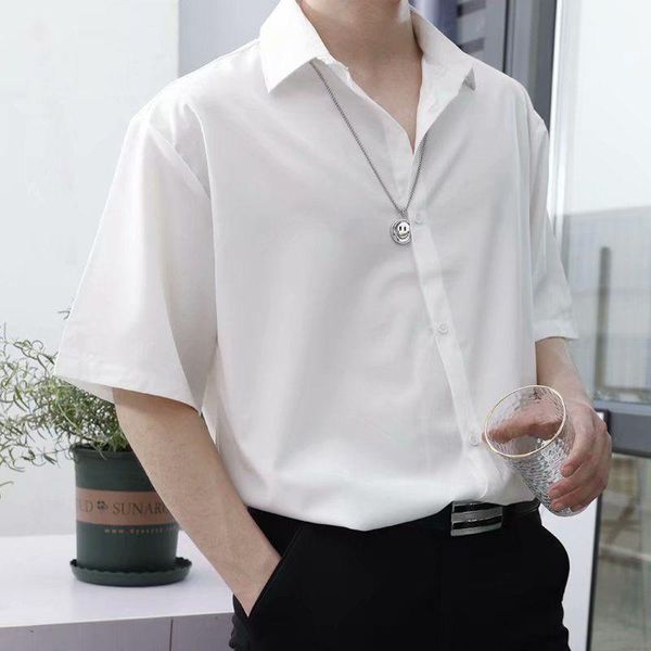 men's suits & blazers cczxly dark abstinence solid color five sleeve shirt summer thin loose trousers two-piece suit, White;black
men's suits & blazers cczxly dark abstinence solid color five sleeve shirt summer thin loose trousers two-piece suit, White;black