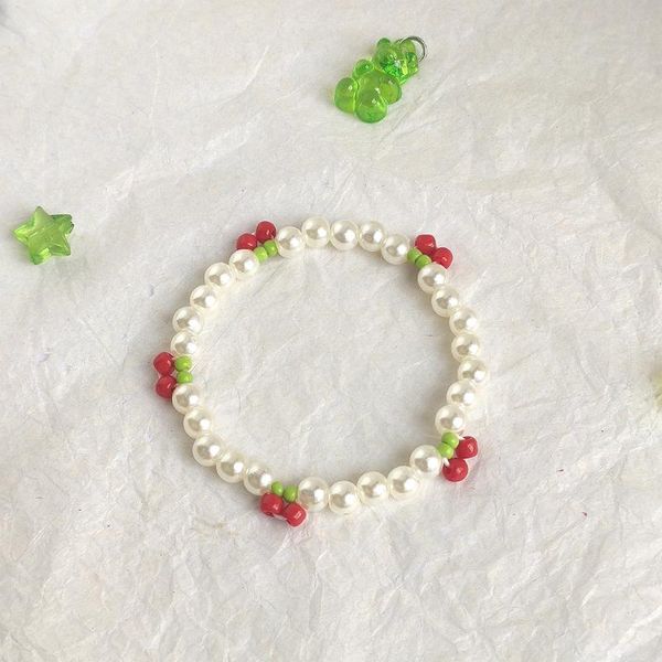 charm bracelets bohemian korean bead cherry bracelet for women girls cute imitation pearl floral handmade jewelry, Golden;silver
charm bracelets bohemian korean bead cherry bracelet for women girls cute imitation pearl floral handmade jewelry, Golden;silver