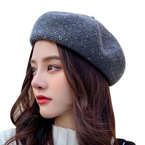autumn girl lady casual rhinestone sequins beret caps england stylish women wool cap octagonal artist hats berets, Blue;gray
autumn girl lady casual rhinestone sequins beret caps england stylish women wool cap octagonal artist hats berets, Blue;gray